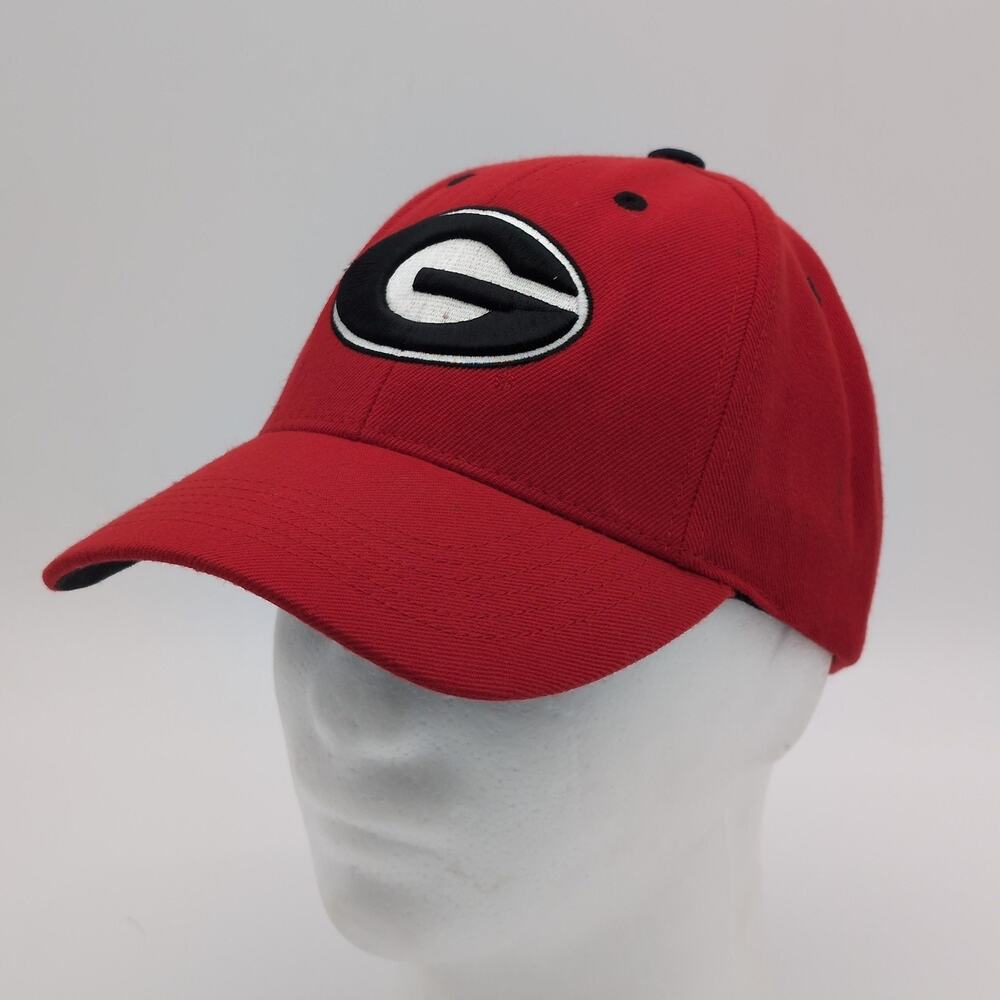 Georgia Bulldogs Hat Mens One Size Red Strap Back Cap NCAA Football UGA
